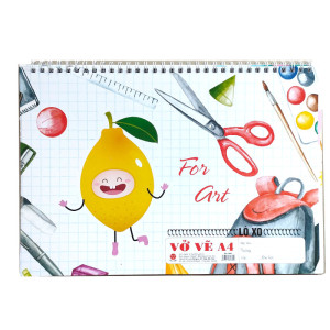 Vở vẽ A4 gáy lò xo 3842 (Hải Tiến)